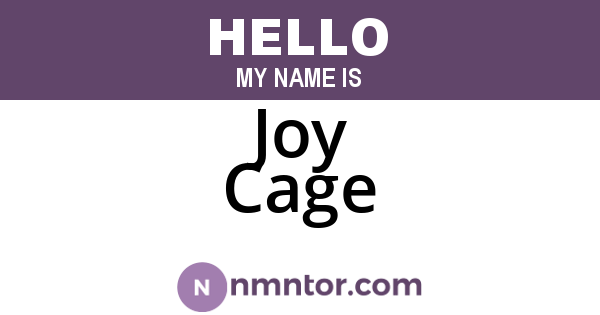Joy Cage