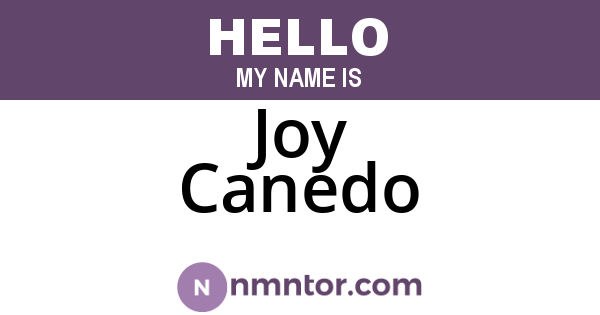 Joy Canedo