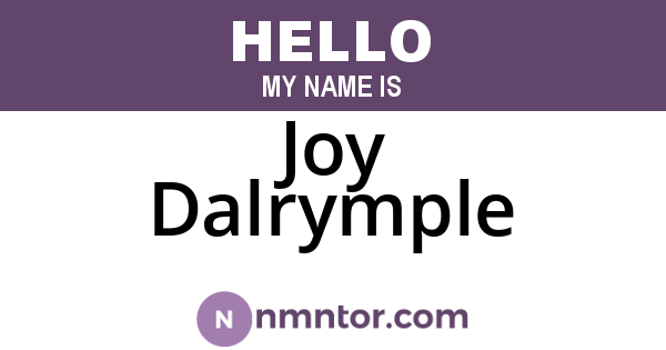 Joy Dalrymple