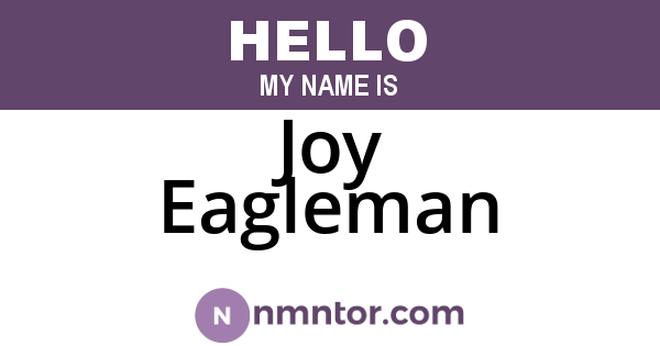 Joy Eagleman