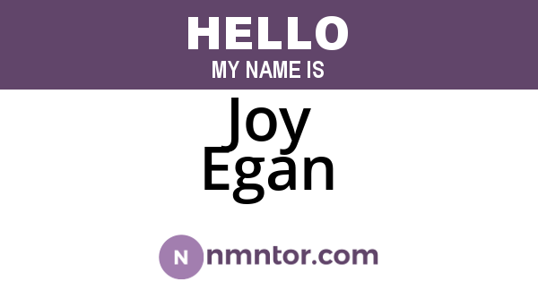 Joy Egan