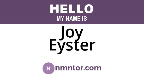 Joy Eyster