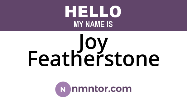 Joy Featherstone