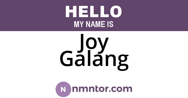 Joy Galang