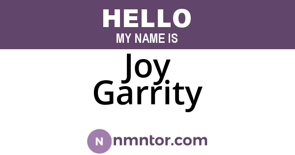 Joy Garrity