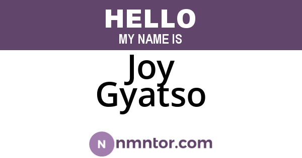 Joy Gyatso