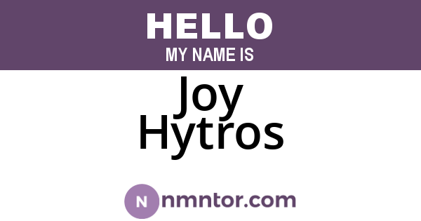 Joy Hytros