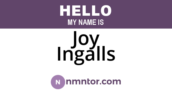 Joy Ingalls
