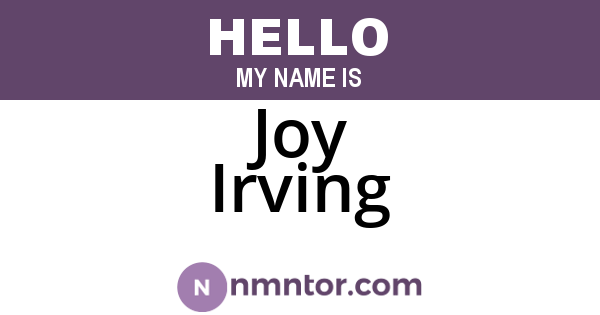 Joy Irving