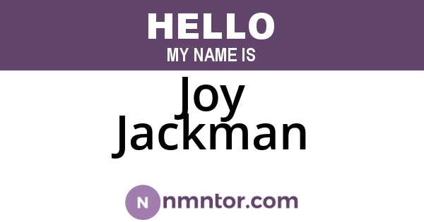 Joy Jackman