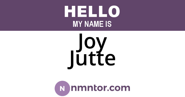 Joy Jutte