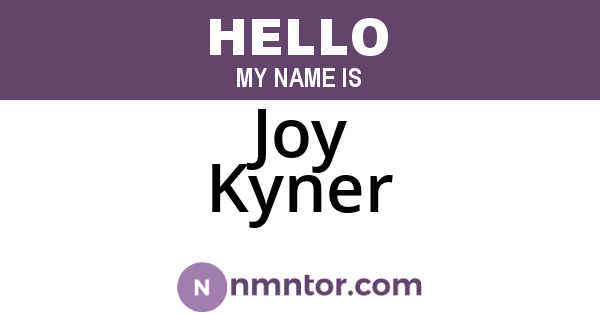 Joy Kyner