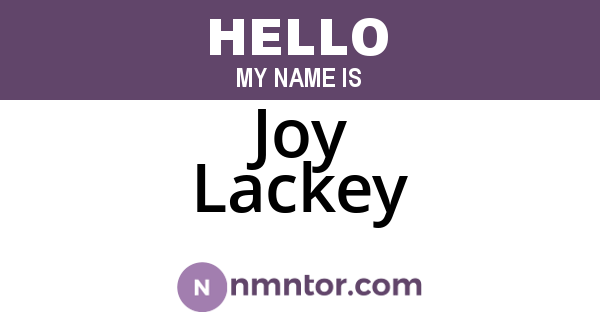 Joy Lackey