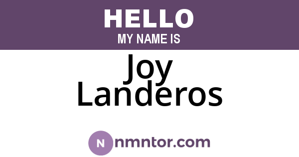 Joy Landeros