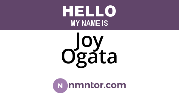 Joy Ogata