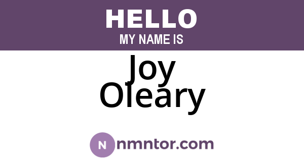 Joy Oleary
