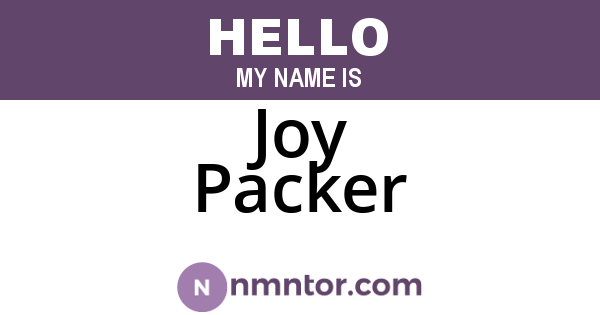 Joy Packer