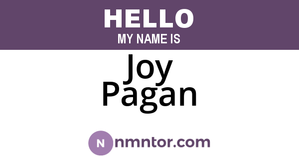 Joy Pagan