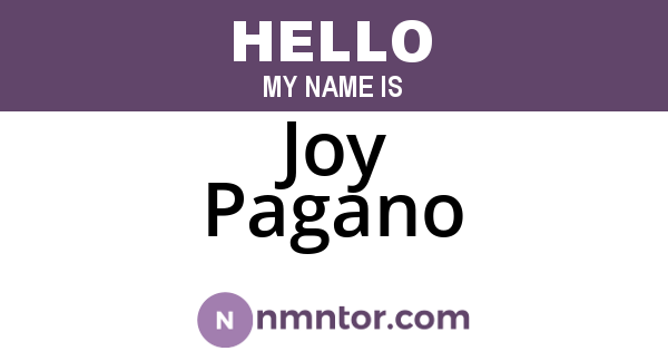 Joy Pagano