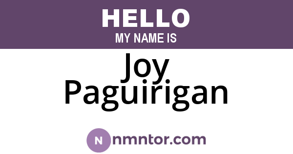 Joy Paguirigan