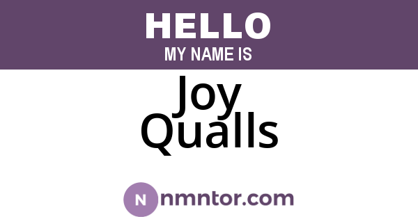 Joy Qualls