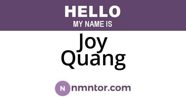 Joy Quang