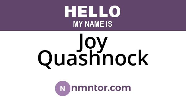 Joy Quashnock