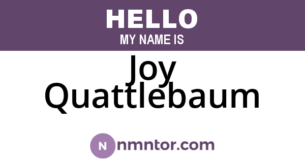 Joy Quattlebaum