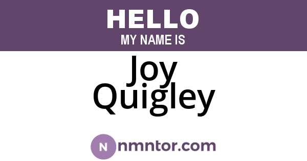 Joy Quigley