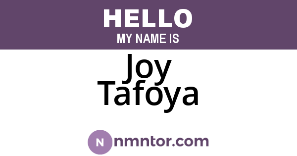Joy Tafoya