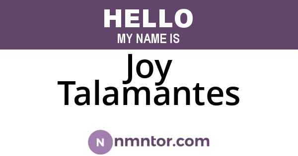 Joy Talamantes