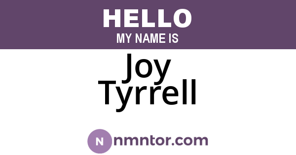 Joy Tyrrell
