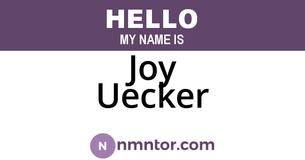 Joy Uecker