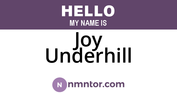 Joy Underhill