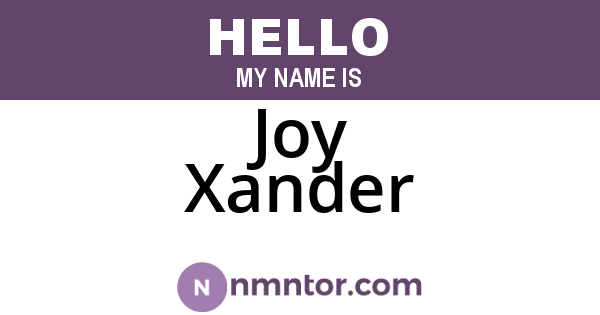 Joy Xander