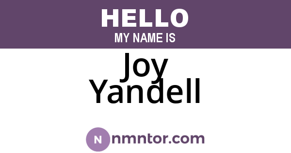 Joy Yandell