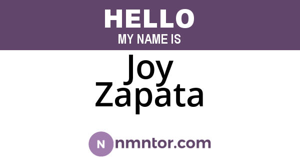 Joy Zapata