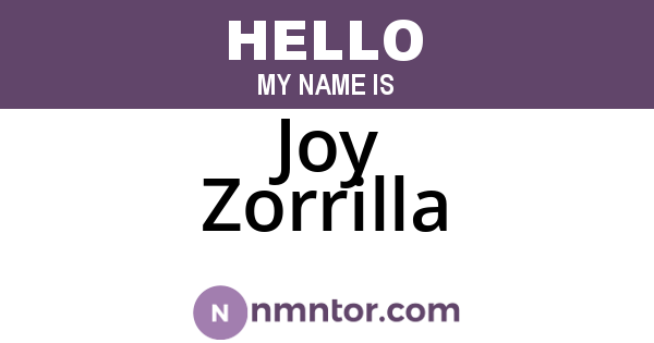 Joy Zorrilla