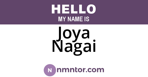 Joya Nagai