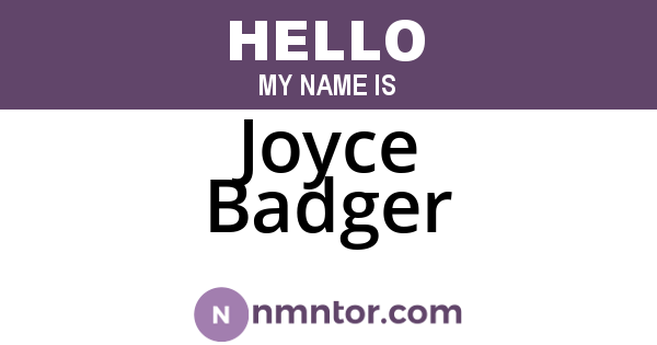 Joyce Badger