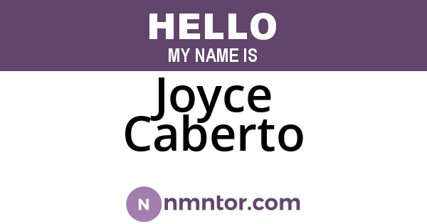 Joyce Caberto