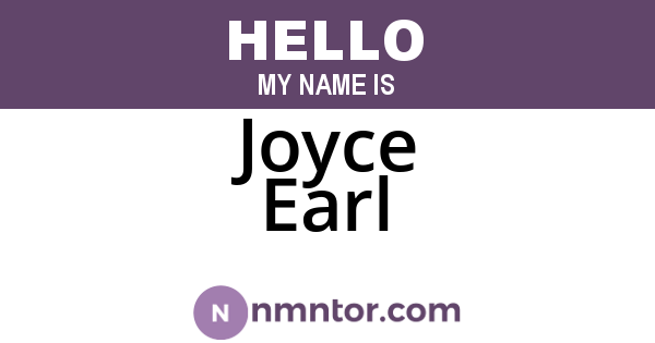 Joyce Earl