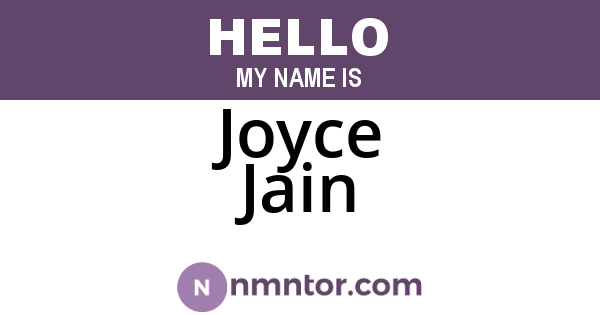 Joyce Jain
