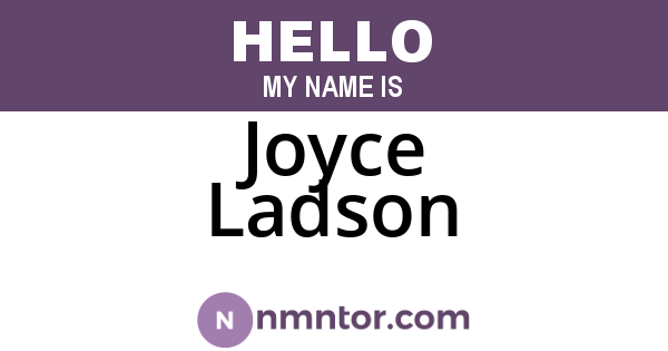 Joyce Ladson