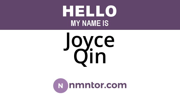 Joyce Qin