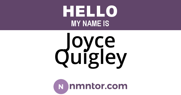 Joyce Quigley