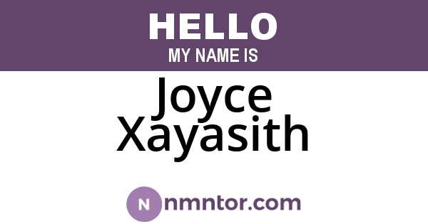 Joyce Xayasith
