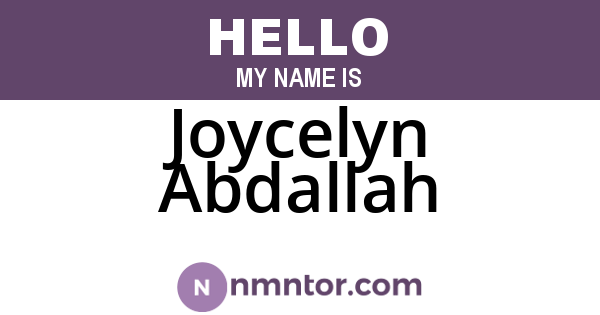 Joycelyn Abdallah