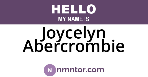Joycelyn Abercrombie