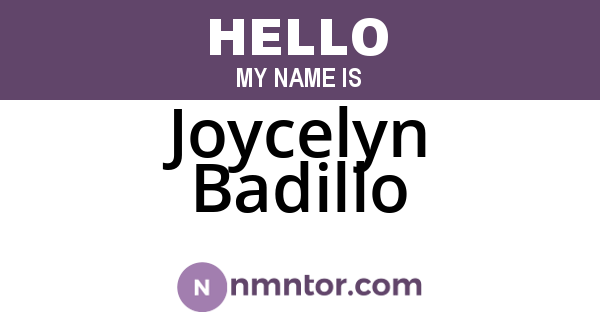 Joycelyn Badillo
